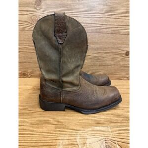 Ariat Rambler Mens Size 7 D Leather Western Cowboy Boots Brown Square Toe